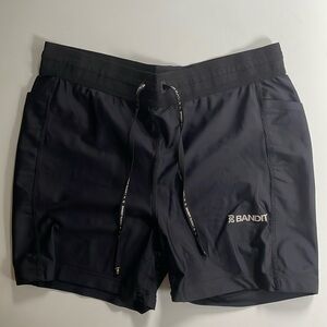 BANDIT RUNNING 5” Women's Compression Shorts BLACK WOMENS X-LARGE